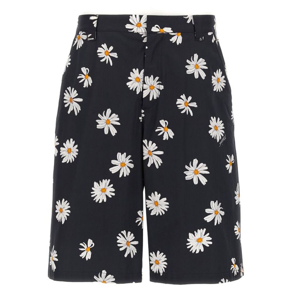 Moschino Men's Margherite Print Bermuda Shorts
